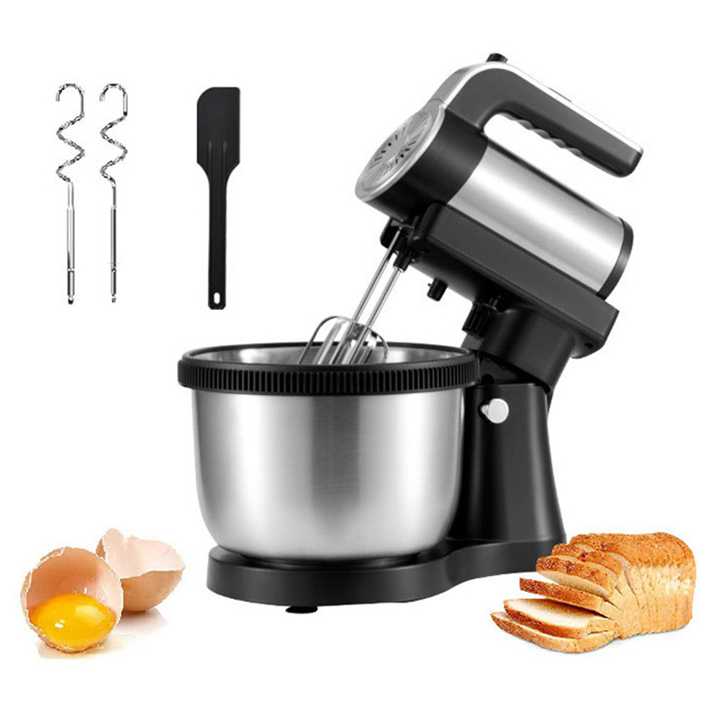 Graflsoa 1000W High-Power 5-Speed Handheld Stand Mixer with 4L Capacity, Detachable Design for Whipping Cream, Baking, and Dough Kneading, 110V US Voltage