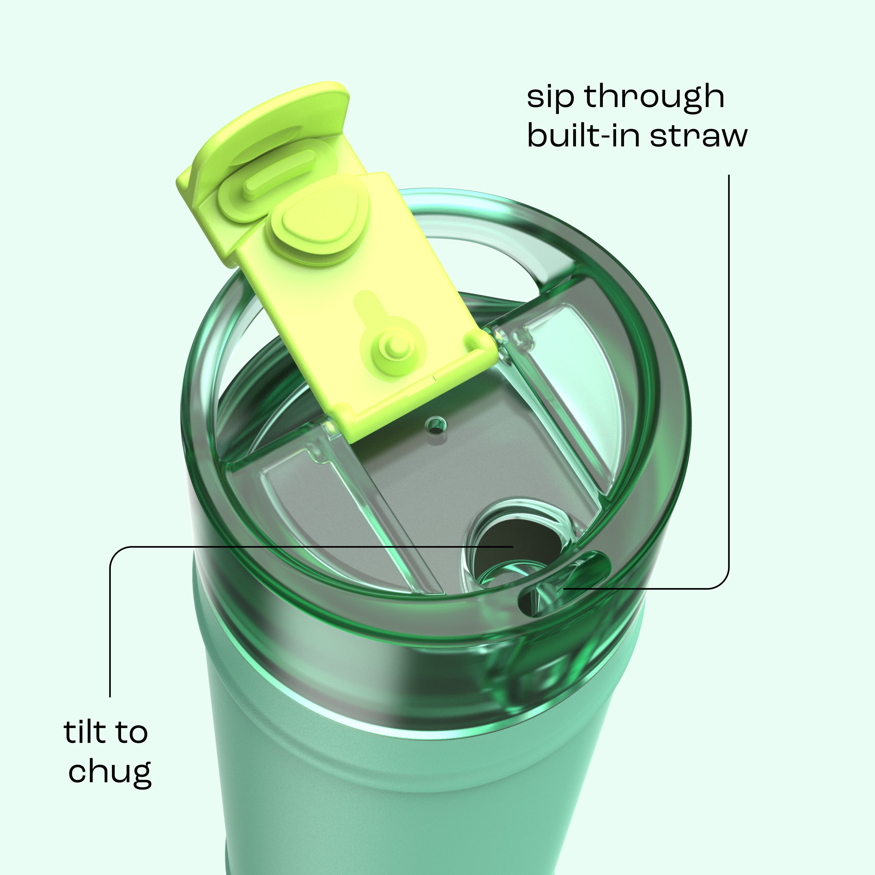 Bouteille d’eau bubba DualSip, acier inoxydable isotherme, 710 ml (24 oz) – antifuite, sans BPA, sans plomb, lavable au lave-vaisselle