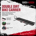 thumbnail image 2 of Black Widow Motorcycle Bike Carrier w/Ramp for 2" Hitch, 400 Pound Capacity, 2 of 10