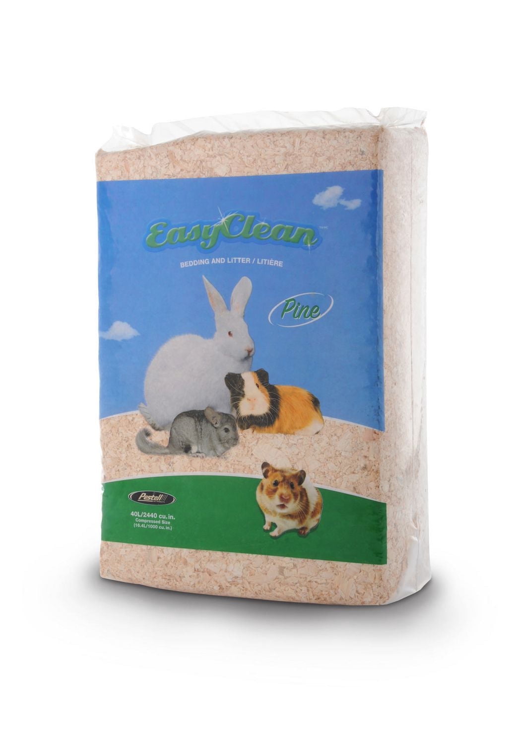 Pestell Easy Clean Litière et Litière en Pin - 40L/2440 cu.in.