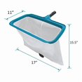 thumbnail image 3 of EGNMCR Pool Skimmer Net Heavy Duty Swimming Leaf Rake Deep Fine Nylon Mesh Bag Fast Cleaning Debris Removal Tool Pole Not Included Professional Pool Skimmer Net, 3 of 8