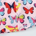 thumbnail image 5 of TZEWGL Short Sleeve Summer Cartoon Prints Beach Holiday Floral Print Shirt With Hat 2Pcs Set Clothes For Infnants size 4-5T, 5 of 5