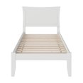 thumbnail image 3 of AFI Metro Twin Solid Wood Platform Bed with USB Charging Station in White, 3 of 6
