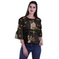 thumbnail image 4 of Moomaya Hauts Boho Coton Décontractés Amples Blouses Haut d'Été Col Rond T-Shirt, 4 of 4