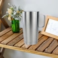 thumbnail image 1 of 20oz Insulated Stainless Steel Travel Mug With Handle Double Wall Vacuum Thermal Tumbler For Coffee Drinks, 1 of 4