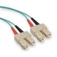 thumbnail image 1 of Optic Fiber Network Cable OM3 SC to SC 10 Gig Aqua 2 meters (6.5 ft), 1 of 1