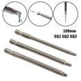 thumbnail image 2 of Bgsha 3pcs 100mm SQ1-SQ3 Square Head Electric Screwdriver Head Screw Driver Bits, 2 of 9