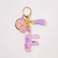 thumbnail image 1 of TopLLC Tools&Home Improvement Initial Letter Keychains For Women Tassel Purple Cute Car Keychain For Wallet Backpack Bag A chopper, 1 of 4