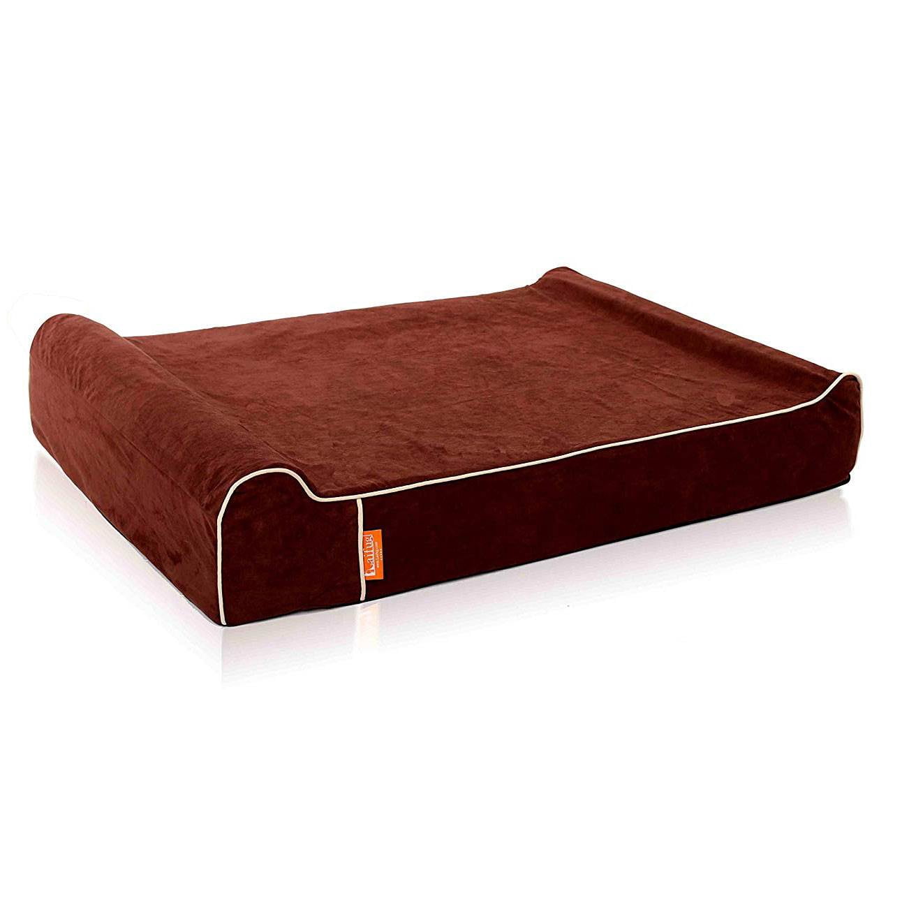 Laifug Extra Large Waterproof Orthopedic Memory Foam Dog Bed Mattress, Chocolate