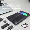 thumbnail image 2 of DVD External Drive USB3.0 CD Reader Player Multi-Function DVD Burner Recorder Optical Disk Drives ,Plug and Play, 2 of 7