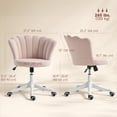 thumbnail image 3 of HOMCOM Office Chair, Swivel Desk Chair with Adjustable Height, Backrest, 3 of 10