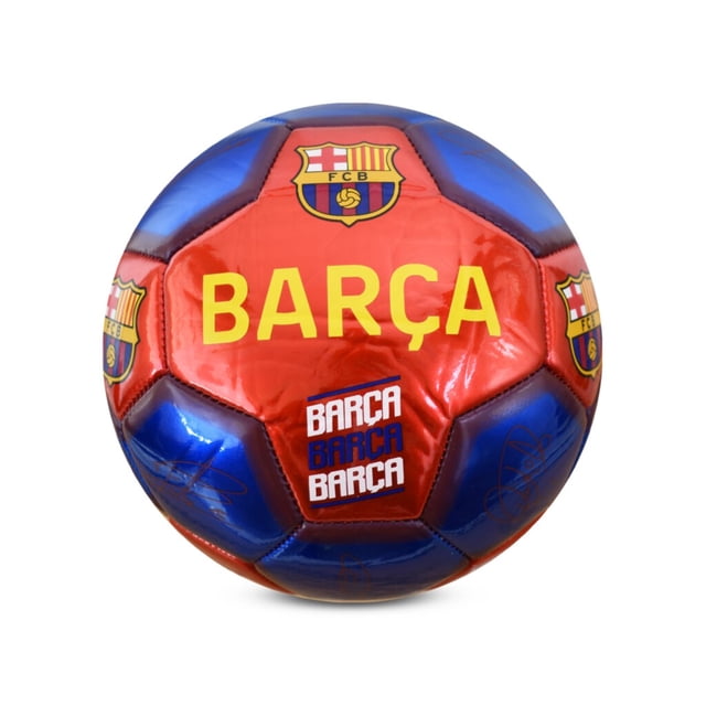 Barcelona - Ballon de Soccer Signature Métallique (Taille 1)