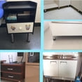 thumbnail image 2 of GUOOL 2 Pcs Pieds de Meuble en Acier Inoxydable pour Armoire Pieds de Table de Bureau Réglables 15cm, 2 of 8