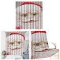 thumbnail image 2 of Abbracc 2x Waterproof Polyester Fabric Bathroom Shower Curtain Panel Decor 9 Hooks Style3, 2 of 9