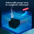 thumbnail image 4 of Mini Pompe à Eau Submersible USB 5V, Débit Réglable, Haute Levée, Conception Silencieuse, Sécuritaire pour Fontaines pour Animaux, Aquariums, Réservoirs à Poissons, Étangs, Hydroponie, Plastique Blanc Compact, 50 GPH, 4 of 6