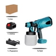thumbnail image 1 of 800ML Electric Spray Gun Handheld Cordless High Power Electric Paint Sprayer Spray Gun Spraying For 18V Battery, 1 of 7