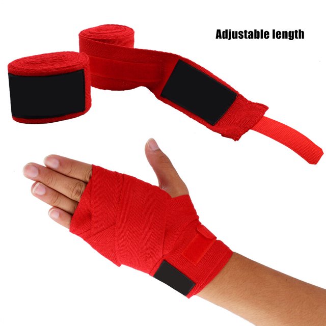 Enveloppes de Boxe, Enveloppes de Main, Coton 2.5x5M pour Kickboxing Boxe Muay Thaï