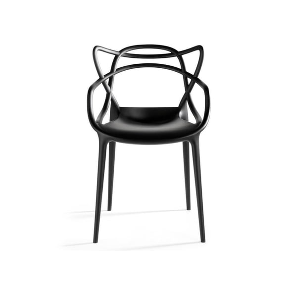 Take Me Home Dining Chair with Arms – Set of 4 white Masterchairs, Waterproof, Durable, and Stylish Design for Indoor and Outdoor Use, Comfortable Armrests, All-Weather Seating for Dining Rooms, Patio
