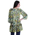 thumbnail image 4 of Moomaya Printed Georgette Beach Clothes For Women Short Shrug Cover Up Cardigan, 4 of 5