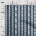 thumbnail image 1 of oneOone Tissu Popeline de Coton Rayé Ikat Décor Tissu Imprimé BTY 56 Pouces de Large, 1 of 4