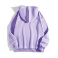thumbnail image 3 of Rbaofujie Chandails d'Automne pour Femmes Chandail à Capuche à Cordon Mode à Manches Longues Imprimé Haut à Capuche Coa Violet Chandails à Capuche pour Femmes, 3 of 5