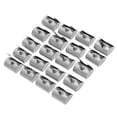 thumbnail image 3 of 20 Pcs/Set Half Round Nut, Easy To Use 20 Pcs/Set Shrapnel Nut Block, DIY Fastener Supplies For Industrial Hardware Fastening Hardware Industrial Accessories, 3 of 8
