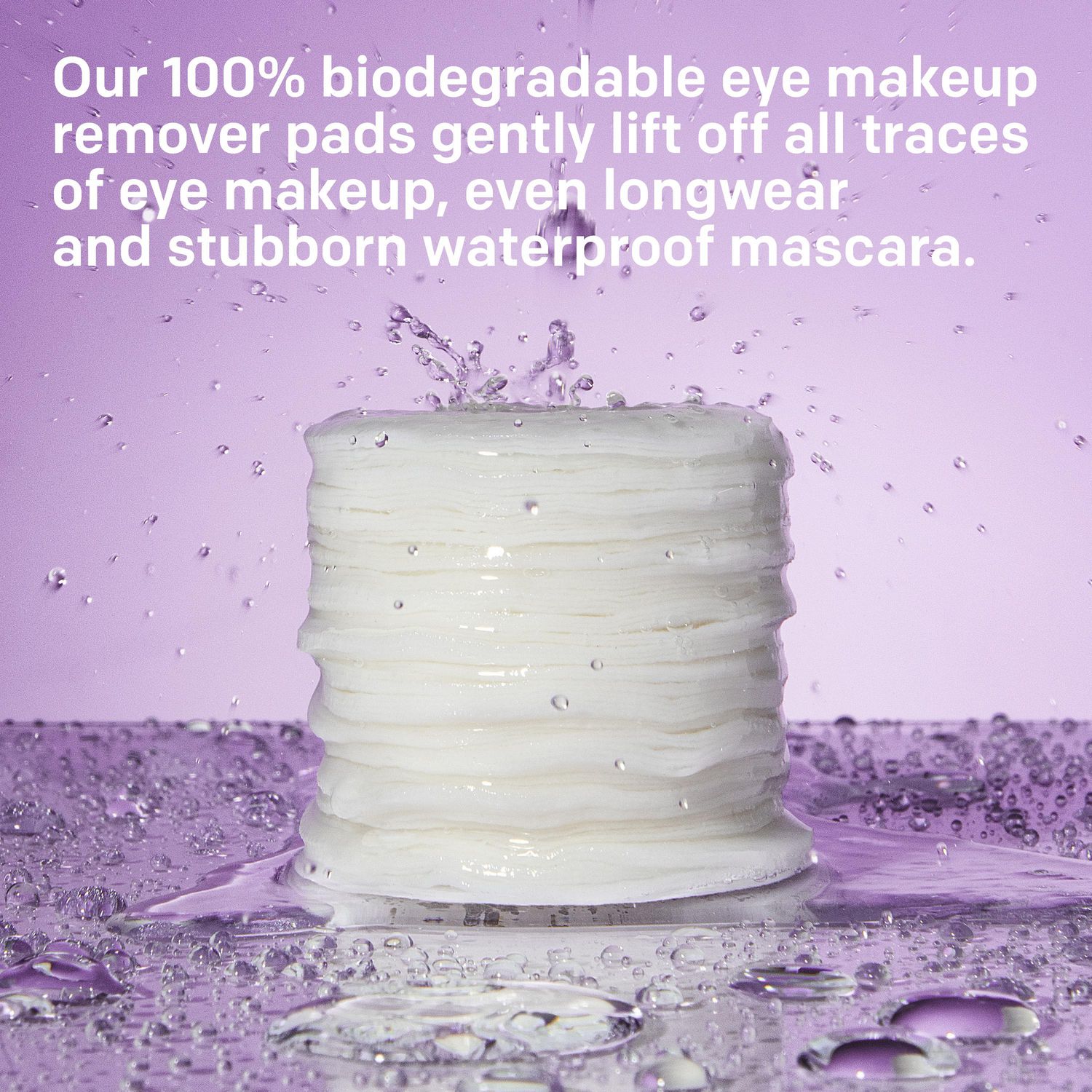 Almay Tampons Démaquillants pour les Yeux Biodégradables Longue Tenue & Hydrofuges, Lingettes Maquillage Hydrofuge