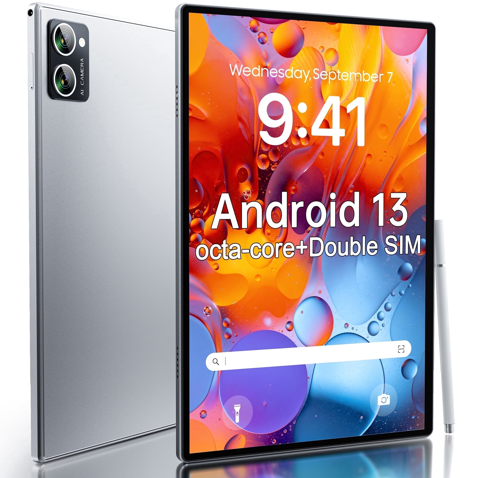 Refurbished VEAT00L Android 13 Tablet, 10.1 Inch IPS Display 1920x1200, UNISOC T606 Octa-Core 2.0GHz