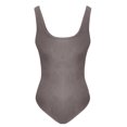 thumbnail image 4 of LOVZFMLL Débardeur Sans Manches à Col Bas Fileté pour Femmes Justaucorps Moulant Gris Foncé L, 4 of 4