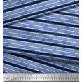thumbnail image 2 of Soimoi Georgette Viscose Fabric Stripe Block Decor Fabric Printed Yard 42 Inch Wide, 2 of 3