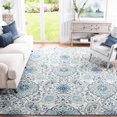 thumbnail image 1 of SAFAVIEH Madison Collection 3' x 3' Square CreamLight Grey MAD600C Boho Chic Glam Paisley Non-Shedding Living Room Bedroom Area Rug, 1 of 3