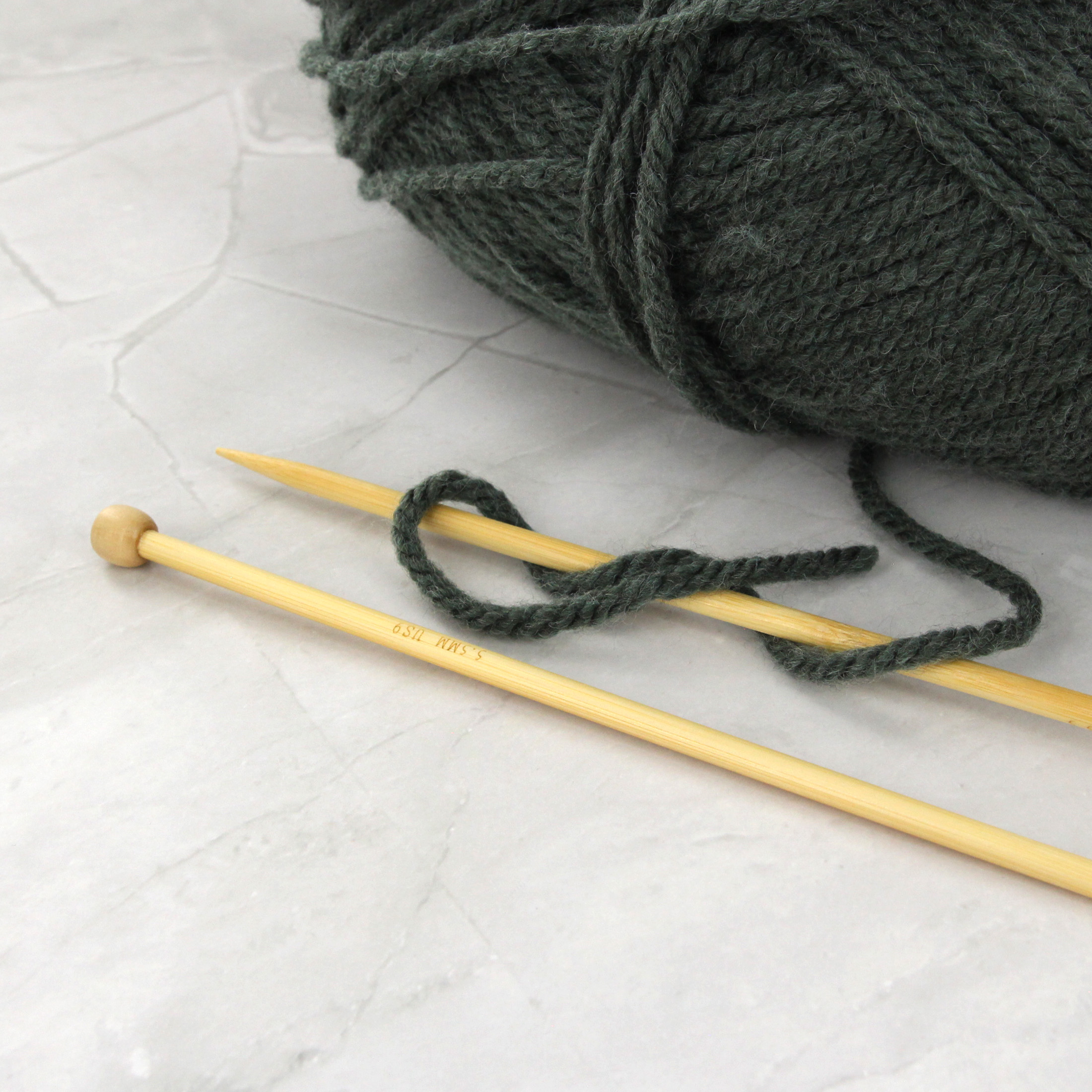 LOVE Knitting Bamboo Single-Point Needles, 25 cm (9.8 in.), 4.5 mm (0.18 in.)