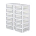 thumbnail image 1 of Sterilite 16 Quart Clear Plastic Stacking Storage Drawer Container Box, 12 Pack, 1 of 11