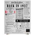 thumbnail image 1 of The Party Post 87th Birthday Party Decorations Poster Born in 1937, 1 of 5