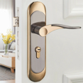 thumbnail image 2 of 2X Poignée de Porte Intérieure pour la Maison avec Serrure de Sécurité et Ensemble de Clés en Alliage d'Aluminium, 2 of 7