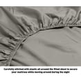 thumbnail image 3 of Oxford Collection 600 Thread Count Deep Pocket Egyptian Quality Cotton Solid Sheet Set (California King, Gray), 3 of 3
