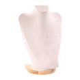 thumbnail image 2 of Milaget Necklace Display Chain Bust Stand Holder Decor for Showcase Store Countertop 30 cm Beige Velvet, 2 of 9