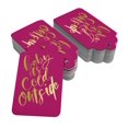 thumbnail image 2 of Inkdotpot Baby It's Cold Outside Baby Shower Bottle Tag Real Gold Foil Favor Hang Tags 50 Pack, 2 of 6