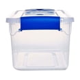 thumbnail image 3 of Homz Contenant de Rangement en Plastique Transparent de 7,5 Pintes à Loquet Sécurisé, Lot de 5, 3 of 8