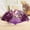 Purple, variant on Dance Wedding Party Lace Silk Folding Hand Held Flower Fan Stand up Fan