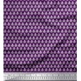 thumbnail image 1 of Soimoi Polyester Crepe Fabric Floral Block Print Fabric by The Yard 52 Inch Wide, 1 of 3