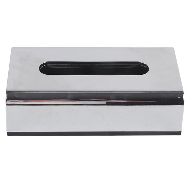 Fyearfly Tissue Box, Electroplate Container Organizer Napkin Case for Bathroom Nursery Bedroom Kitchen Practical Tools