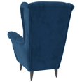 thumbnail image 3 of vidaXL Armchair Blue Velvet, 3 of 4