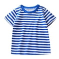 thumbnail image 1 of T-shirts à Col Rond à Rayures à Manches Courtes pour Filles, Jolis Hauts, Vêtements d'Été pour Ados, Vêtements pour Enfants, Filles 6-7 Ans, Vêtements pour Filles, 1 of 7
