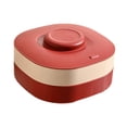 thumbnail image 1 of Lipstore Divided Serving Tray Food Server Snack Platter for Home Dining Room New Year Red and White, 1 of 8