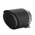 thumbnail image 1 of Tail Pipefor Mazda,Carbon Fiber 80mm Inlet Exhaust End Tip Exhaust Tail Pipes Streamlined Design, 1 of 8