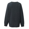 thumbnail image 4 of Nouveaux Hauts pour Femmes 2023 Mode Imprimé Col Rond Chandail Manches Longues Blouse Confortable Chandail en Molleton Coupe Décontractée Chandail en Molleton Oversize pour Femmes, 4 of 6