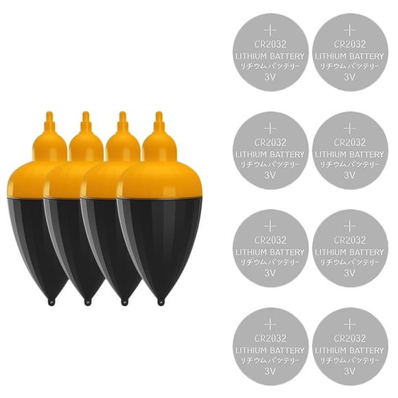 1 Set 4Pcs Snap On Fishing Bobbers Floats Round Buoy Floats ABS Bobbers Fishing Tackle Fishing Bobbers for Fisher (Black 50g Darker Than Picture)
