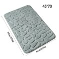 thumbnail image 4 of ZheElen Embossed Bath Mat Quick-Drying Solid Color Shower Absorbent Bathroom Rug Large Kitchen Washroom Door Bathmat Kids Safety Gray 45x70cm, 4 of 8