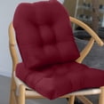 thumbnail image 1 of Fridja 2 Pcs High Back Chair Cushions for Outdoor Indoor, Soft Lightweight Comfortable Patio Furniture Tufted Pillow All Weather Replacement Outdoor Rocking Chair Cushions, 19 x 19 Inches, 1 of 5
